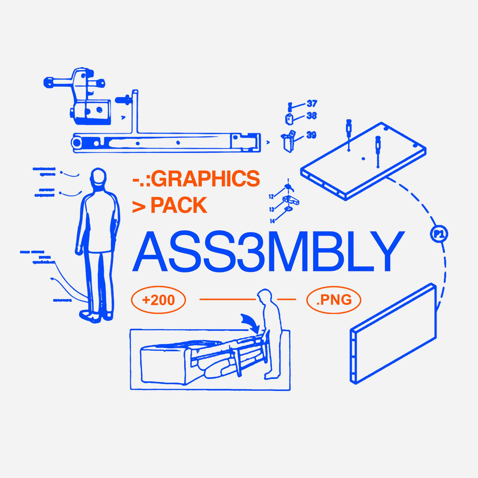 高质量潮流酸性艺术日常工作生活场景手稿草稿PNG设计装饰元素 Assembly Graphics Pack 图片素材 第1张