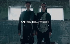 FCPX插件：复古街头风格VHS数字失真故障信号干扰转场过渡效果预设 VHS Glitch Transitions