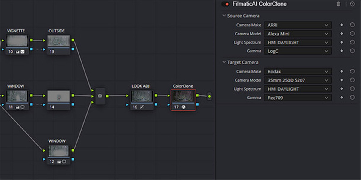达芬奇插件：电影级胶片模拟相机AI人工智能色彩匹配达芬奇插件 Filmatic AI - ColorClone 1.1.1 OFX 达芬奇 Win破解版 , 第9张