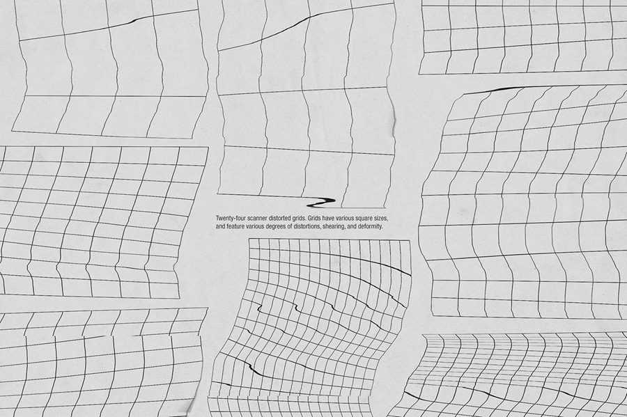 上世纪80年代复古蒸汽波扭曲网格设计装饰元素合集 Retro grids 图片素材 第10张