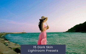 15组复古怀旧电影婚礼博主摄影照片调色Lightroom预设 15 Dark Skin Lightroom Presets