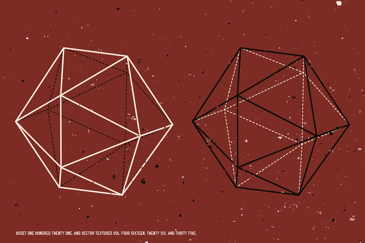 古老宝石矿物学水晶线稿矢量插图素材 Crystal diagrams vol. 01 图片素材 第12张