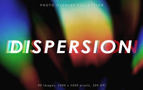 ArtistMef 高分辨率梦幻漏光水晶光棱镜光色散噪声照片叠加效果纹理图片素材包 Light Dispersion Photo Overlays