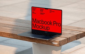 AE模板 创意网站登录界面设计苹果MacBook Pro笔记本动态演示样机模板素材 Animated Macbook Pro Mockup