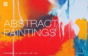 28款4K高清丙烯酸涂料油漆颜料抽象艺术背景装饰画图片设计素材 Abstract Paintings Vol. 1