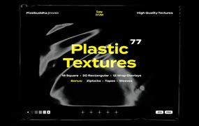 77款做旧褶皱损坏透明塑料袋保鲜膜纹理背景图PSD/JPG格式设计素材 Plastic Textures Collection