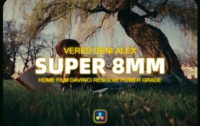 Veres Deni Alex 9种老式家庭录像Super 8mm胶片模拟达芬奇调色节点预设包 Super 8mm Home Film Emulation Power Grades