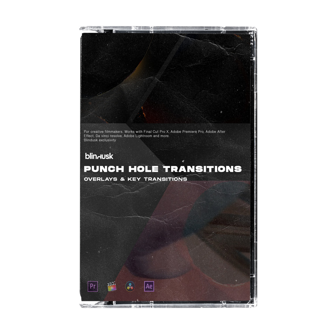 Blindusk 复古胶片打孔划痕薄膜燃烧过渡转场视频素材 Punch Hole Transitions 影视音频 第2张