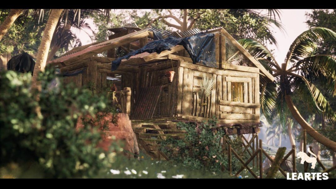 UE素材 后现代世界末日避难小岛岛屿木屋房屋3D模型 Unreal Engine – Abandoned Hut in Tropical Island (Survival / Post Apocalyptic) , 第5张