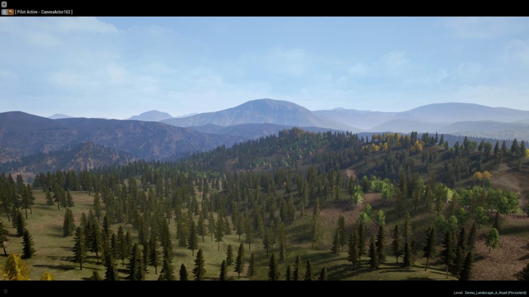 UE素材 虚拟引擎高山森林公路场景3D模型素材 Unreal Engine Realistic Forest Pack 样机素材 第22张