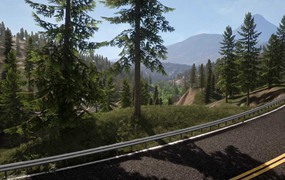 UE素材 虚拟引擎高山森林公路场景3D模型素材 Unreal Engine Realistic Forest Pack