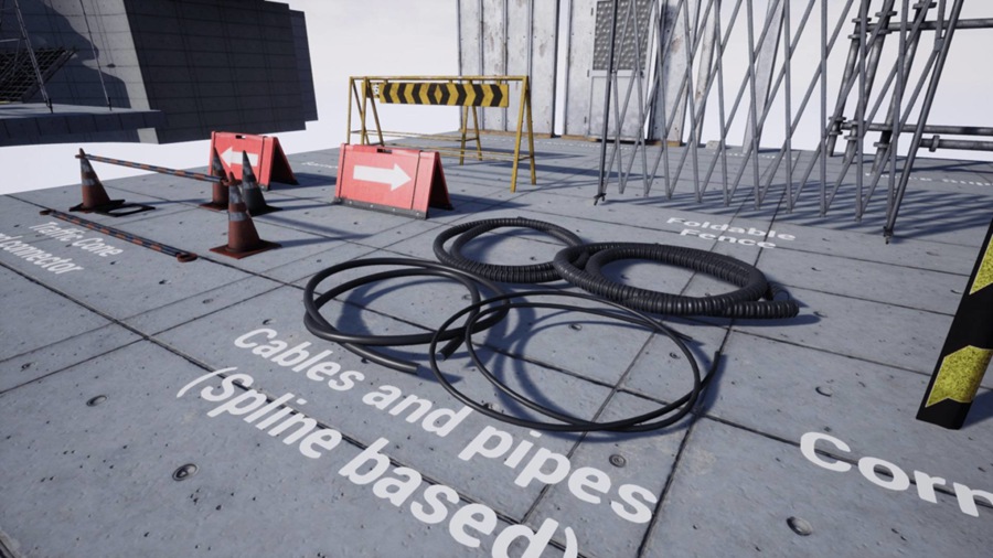 UE模型 建筑工地脚手架围挡场景3D模型 Unreal Engine – Modular Procedural Scaffold System v4.24 样机素材 第16张