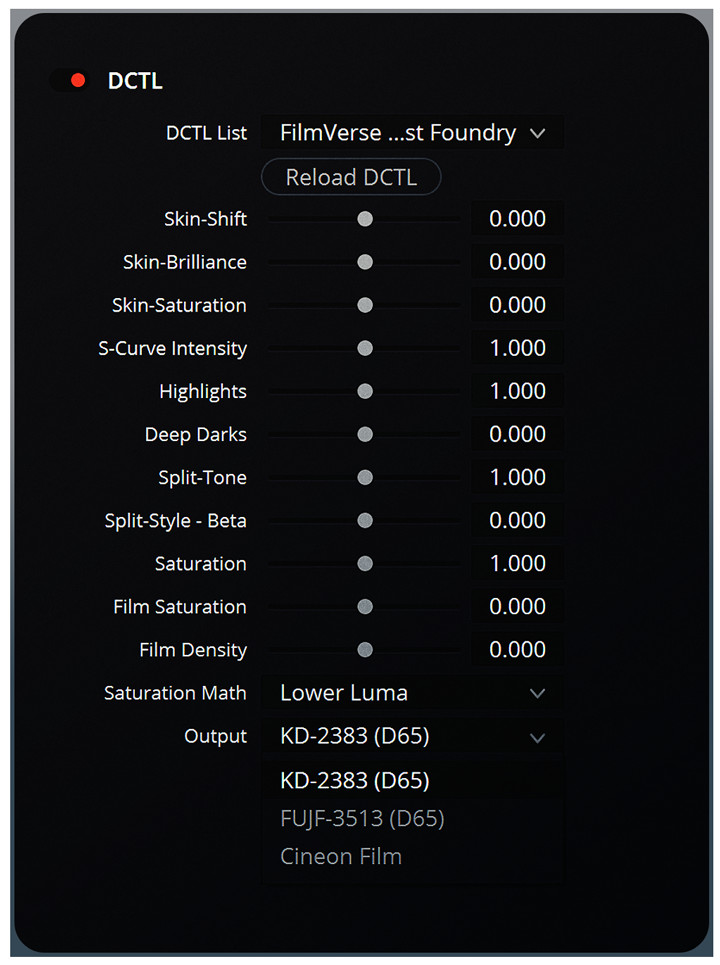Colorist Foundry – FilmVerse Full Plugin 好莱坞电影美学柯达Vision3系列胶片模拟达芬奇DCTL插件 插件预设 第2张