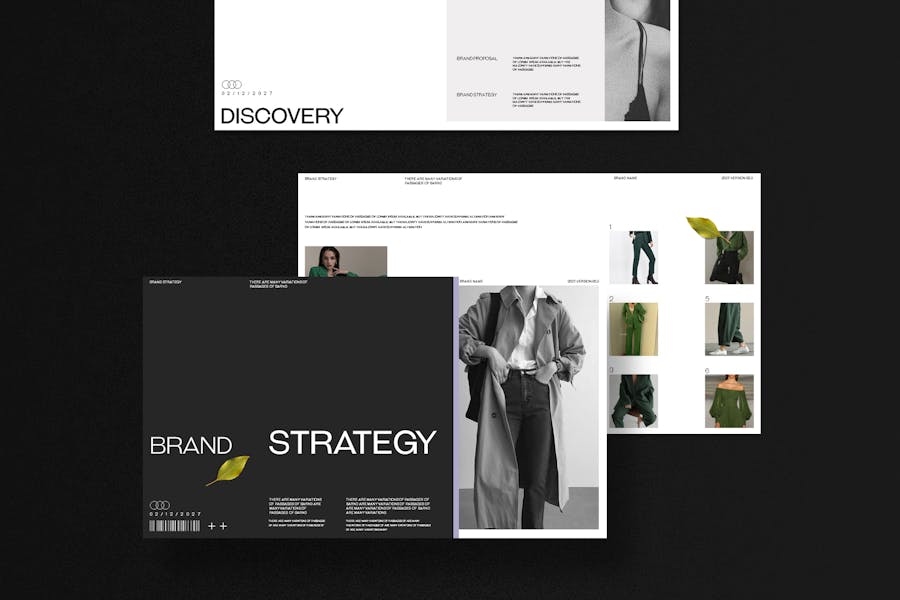 极简美学品牌营销策划提案简报设计ppt模版 Brand Strategy Presentation Template 幻灯图表 第5张