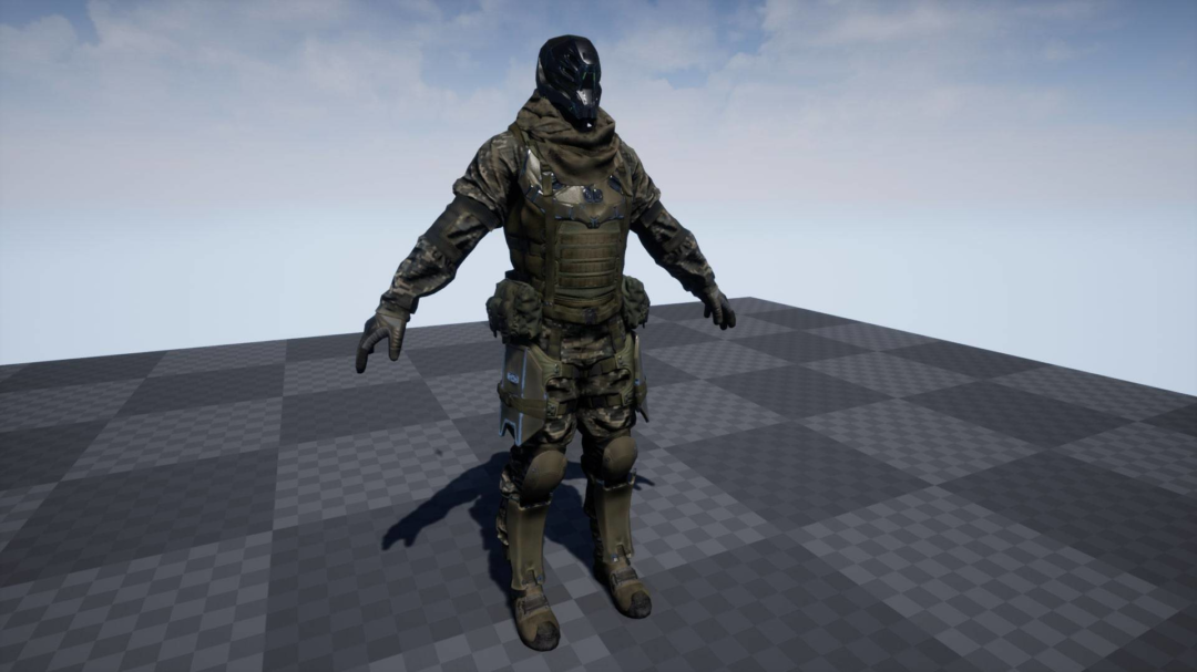 UE素材 射击枪击游戏士兵战士角色3D模板 Unreal Engine – PBR Customized Soldier , 第4张