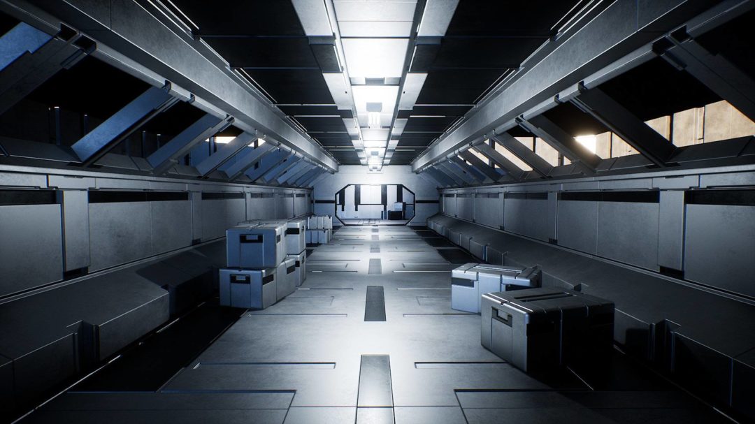 UE素材 未来科幻赛博朋克飞船走廊房间大厅场景3D模型 Unreal Engine – Sci-Fi Interior Pack , 第7张