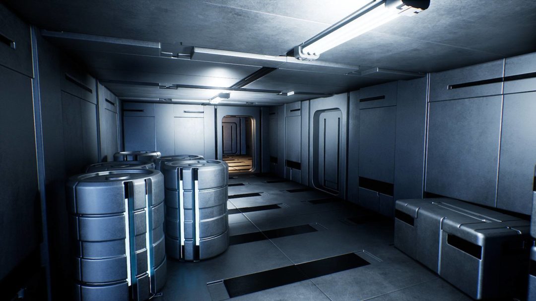 UE素材 未来科幻赛博朋克飞船走廊房间大厅场景3D模型 Unreal Engine – Sci-Fi Interior Pack , 第11张