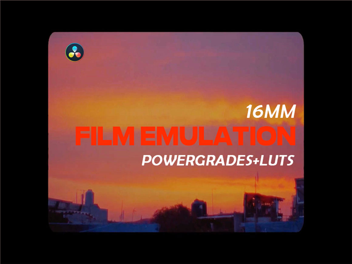 复古胶片16mm模拟达芬奇调色节点+LUT预设 16MM FILM EMULATION PowerGrades+LUTS , 第1张