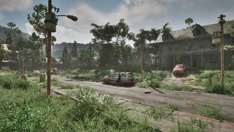 UE素材 世界末日废弃城市街头房屋汽车3D模型 Unreal Engine – Post Apocalyptic District 样机素材 第9张