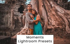 复古怀旧赛博朋克风皮肤润饰婚礼摄影照片调色Lightroom预设 Moments Lightroom Presets