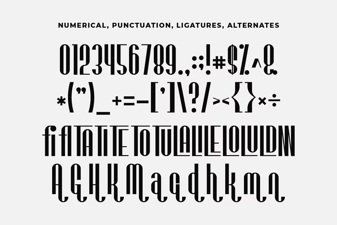 优雅科技品牌海报徽标设计无衬线英文字体安装包 Kilabara Condensed Sans Serif 设计素材 第7张