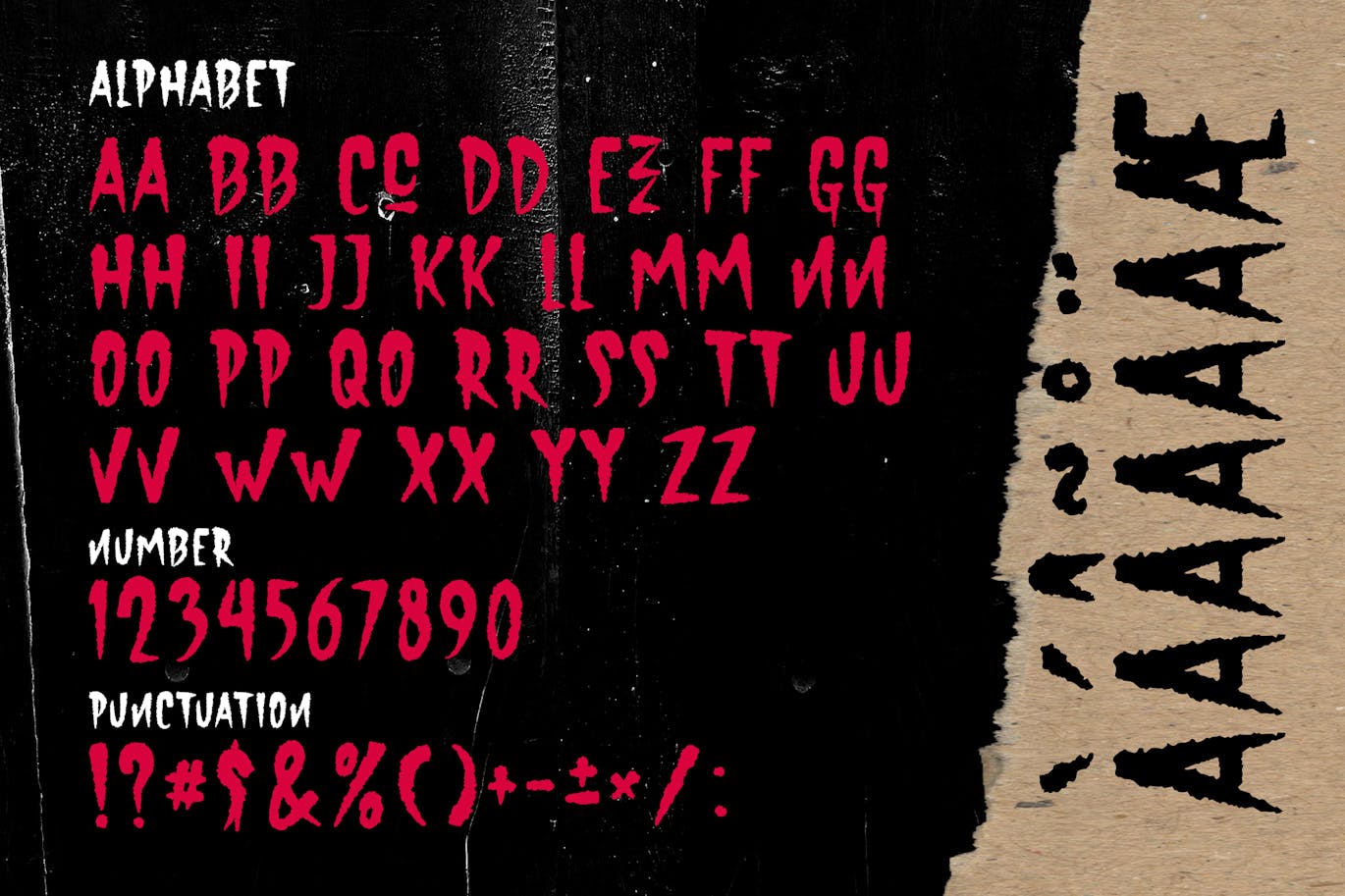 复古赛博朋克品牌服装徽标设计y2k装饰英文字体安装包 Vampire Hunters Horror Display Font 设计素材 第4张