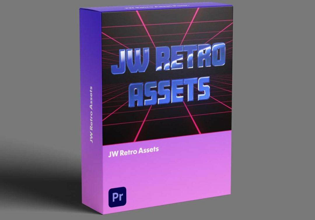 PR预设 复古VHS信号故障海报电影标题动画特效+LUT调色预设 Jamie Windsor – Retro Assets Pack , 第2张