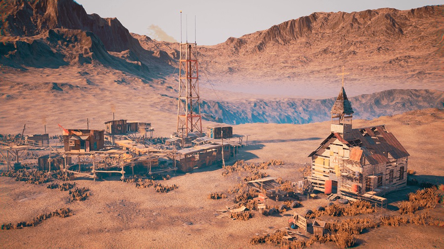 UE素材 狂野废弃荒漠西部补给站房屋3D模型 Unreal Engine – Wasteland 样机素材 第4张