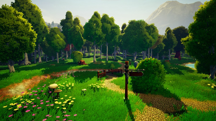 UE素材 风格化多边形游戏场景树叶树木河流山地3D模型 Unreal Engine – Dreamscape Nature : Meadows – Stylized Open World Environment 样机素材 第20张