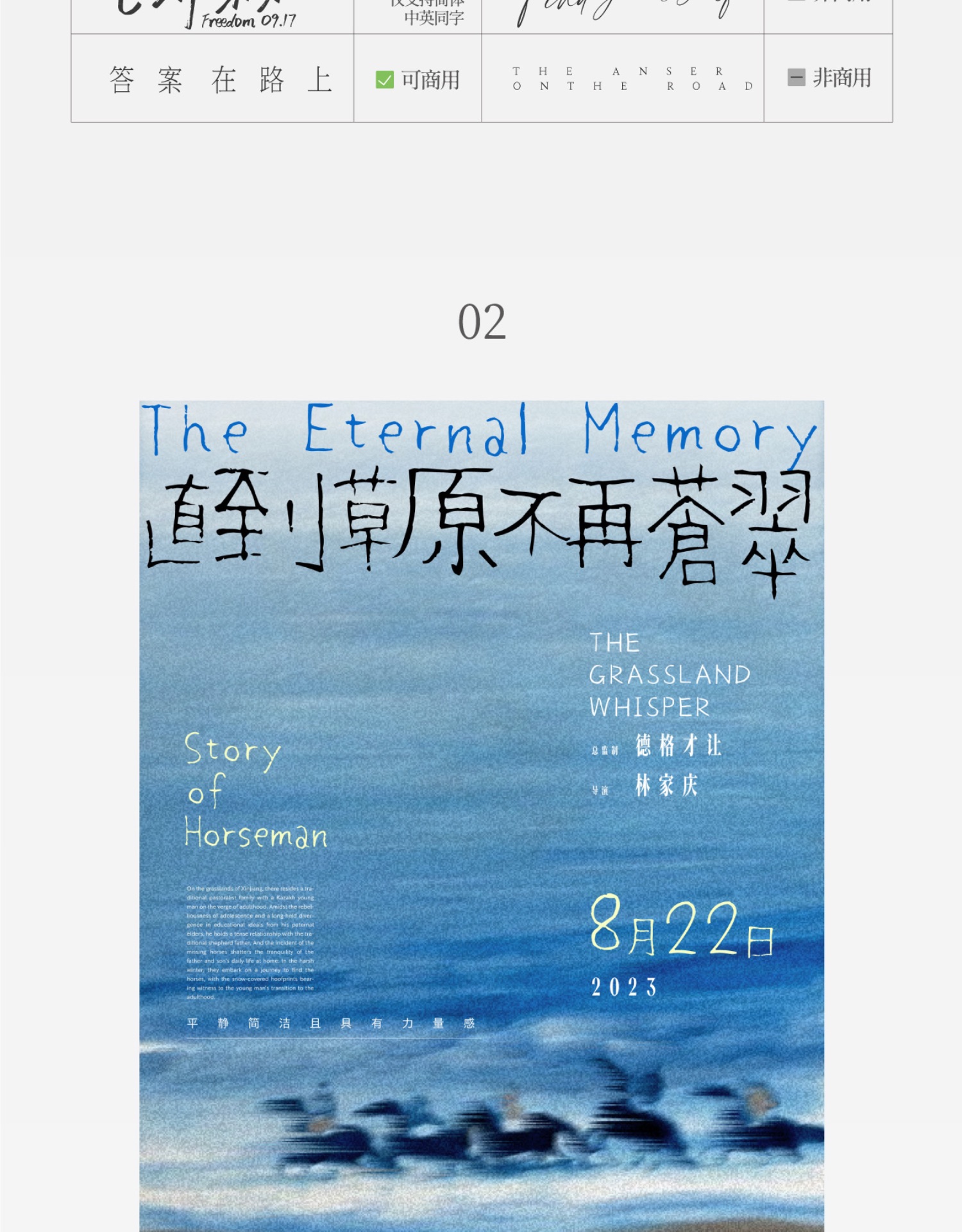 20个怀旧情绪文艺电影短片字体书籍展览海报排版字体+PSD/AI源文件模板 , 第5张