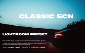 TCP 柯达富士电影模拟复古胶卷颗粒LR/PS预设相机内置DCP调色预设 Classic ECN-2 Lightroom Preset