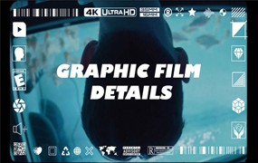 LAYER LAB 30个抽象手工电影分级细节图标封面海报设计元素视频素材 GRAPHIC FILM DETAILS