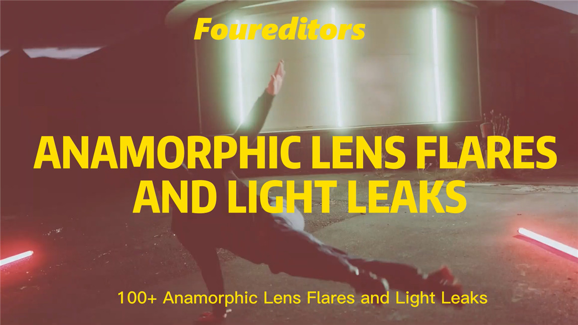 FOUR EDITORS 100个复古镜头烧伤损坏漏光散景辉光泄漏划痕叠加视频素材 Lens Flares and Light Leaks . 第5张