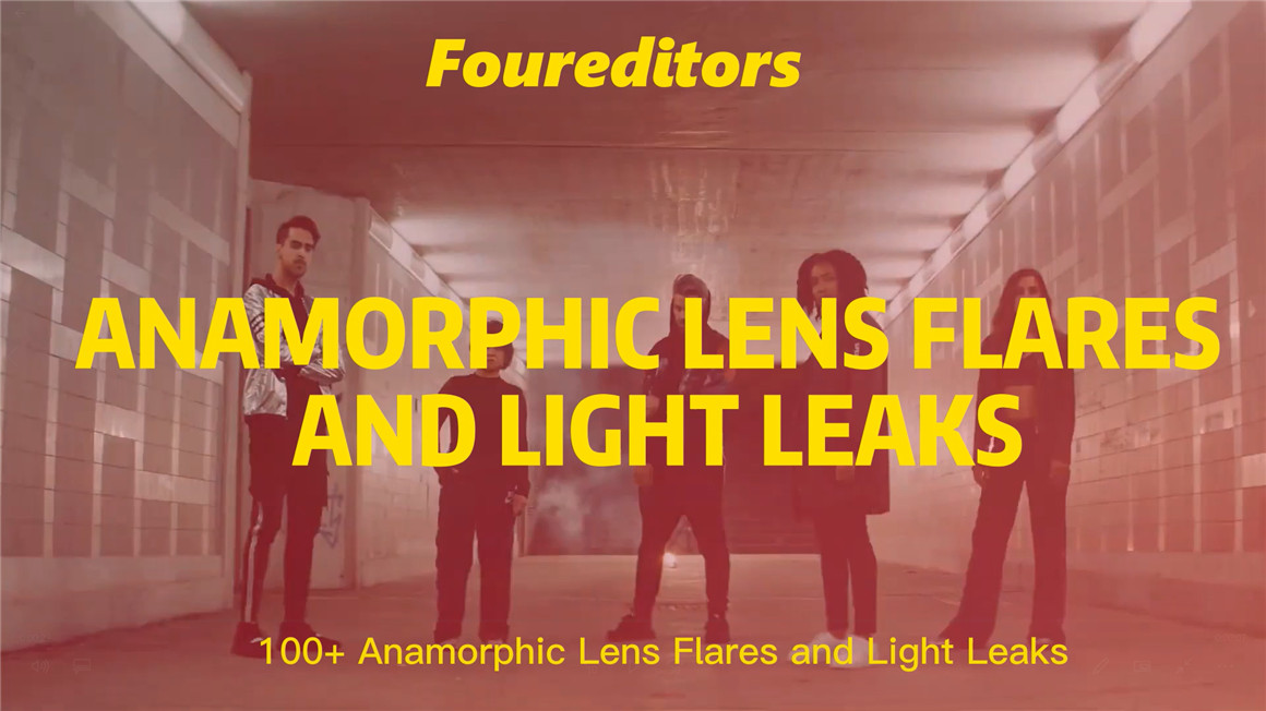 FOUR EDITORS 100个复古镜头烧伤损坏漏光散景辉光泄漏划痕叠加视频素材 Lens Flares and Light Leaks . 第6张