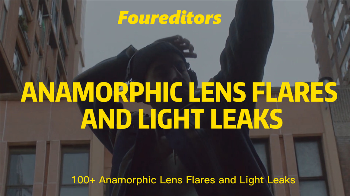 FOUR EDITORS 100个复古镜头烧伤损坏漏光散景辉光泄漏划痕叠加视频素材 Lens Flares and Light Leaks . 第7张