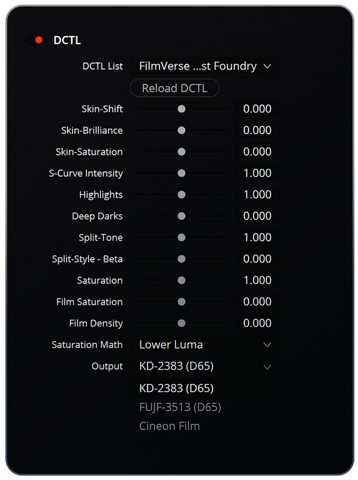 高级电影质感柯达Vision 500T + 2383（D65）/3513（D65）胶片模拟视频调色达芬奇DCTL插件 Colorist Foundry Filmverse (V1.2) 插件预设 第4张