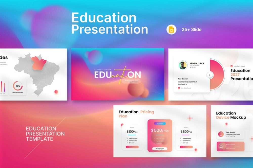 现代教育品牌营销策划演示文稿设计ppt信息图表 Sclearning – Education Presentation , 第1张