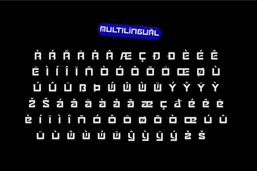 未来派科幻电影海报杂志设计排版科技感英文字体 Gadems - Futuristic Font 设计素材 第8张