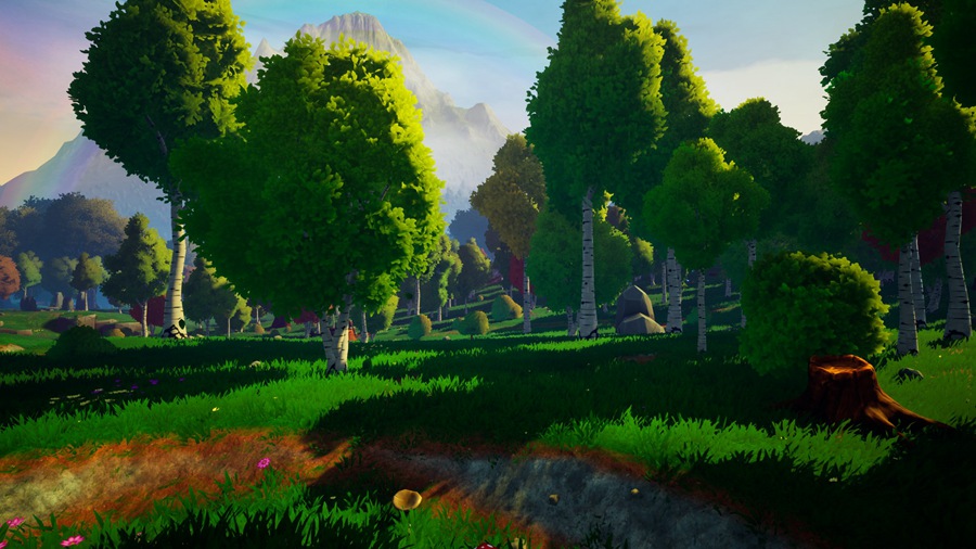 UE素材 风格化多边形游戏场景树叶树木河流山地3D模型 Unreal Engine – Dreamscape Nature : Meadows – Stylized Open World Environment 样机素材 第19张