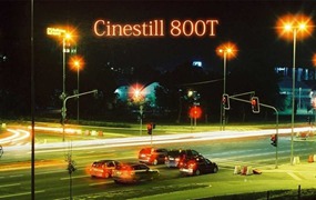 复古35mm柯达Cinestill 800T胶片模拟电影质感夜间摄影照片视频调色LR+LUT预设 35mm Film Cinestill 800T