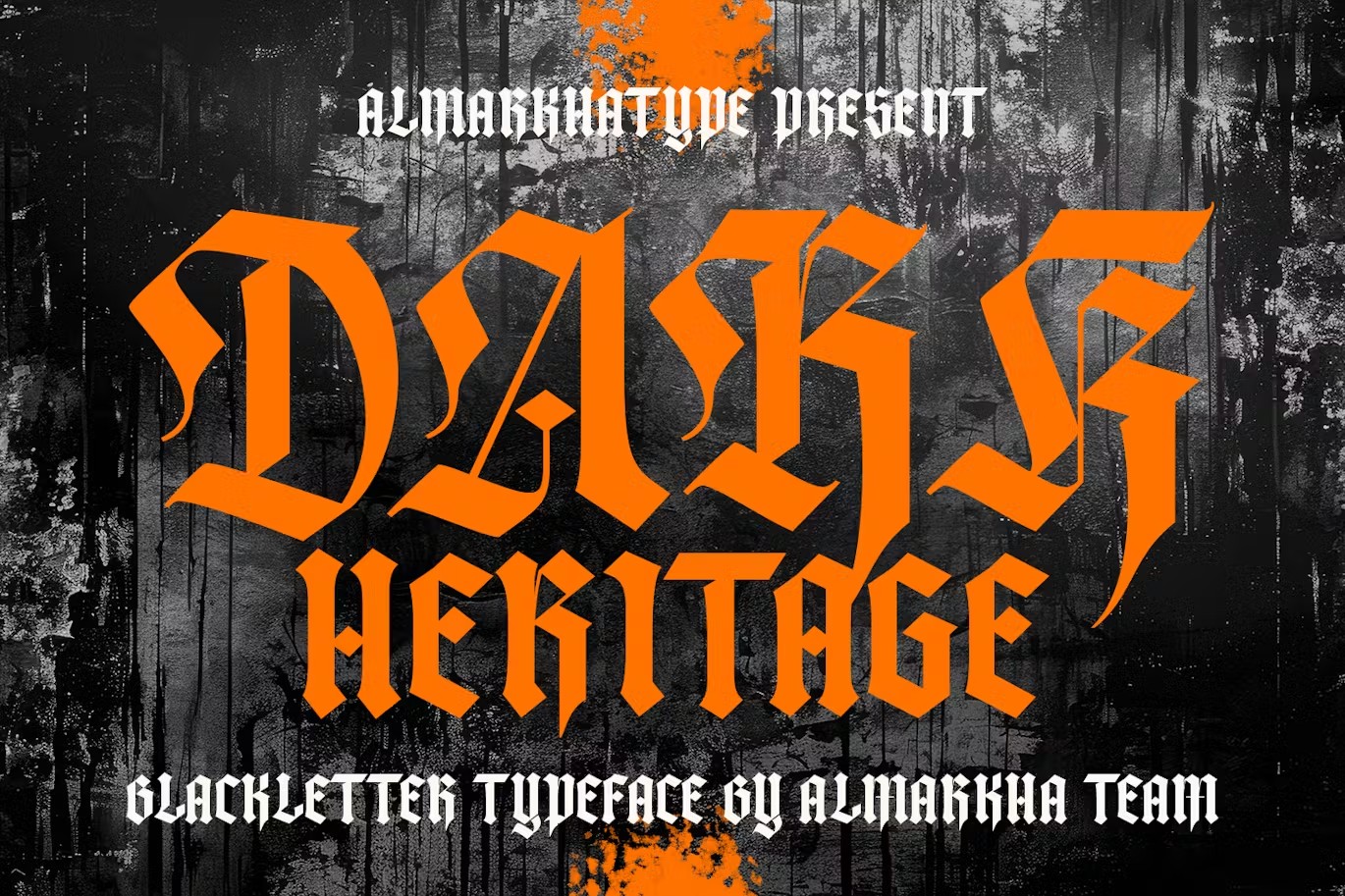 现代包装海报徽标设计装饰黑体英文字体安装包 Dark Heritage – Modern Blackletter Style 设计素材 第5张