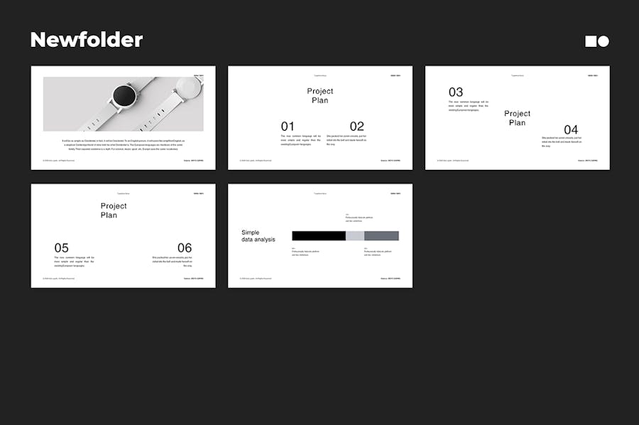 优雅极简品牌营销策划演示文稿设计模版 New Folder – Presentation Templates , 第8张