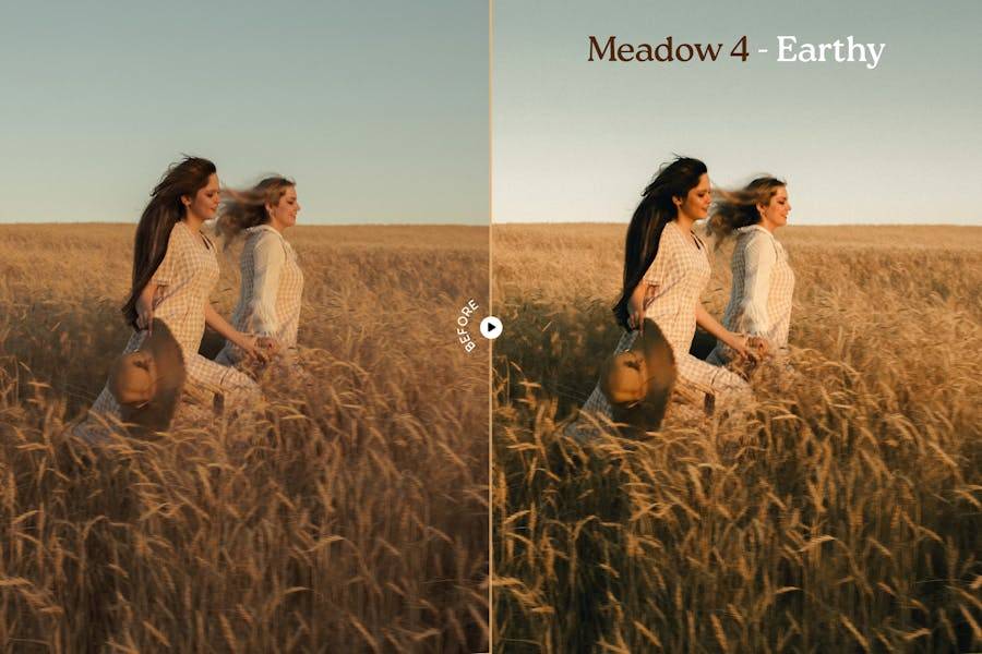 优雅暖色调婚礼电影户外摄影照片调色lightroom预设 Meadow Lightroom Presets 插件预设 第6张