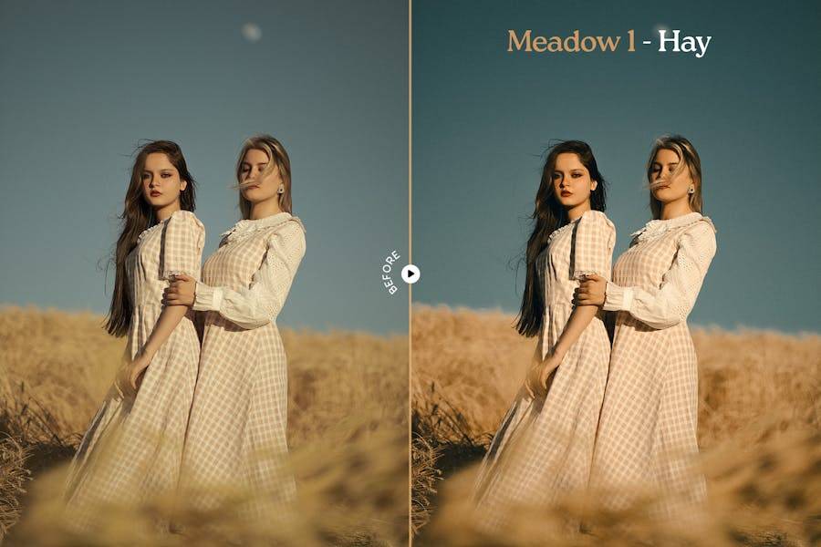 优雅暖色调婚礼电影户外摄影照片调色lightroom预设 Meadow Lightroom Presets 插件预设 第7张