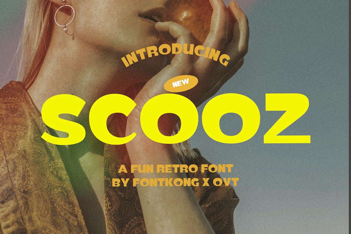 现代复古品牌海报徽标设计无衬线英文字体安装包 Scooz – A Fun Retro Font 设计素材 第1张