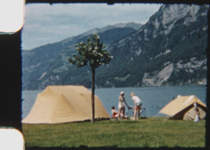 Artlist 11个复古8mm胶片光晕感家庭湖边露营实拍视频素材 Camping by the Lake Vintage , 第16张