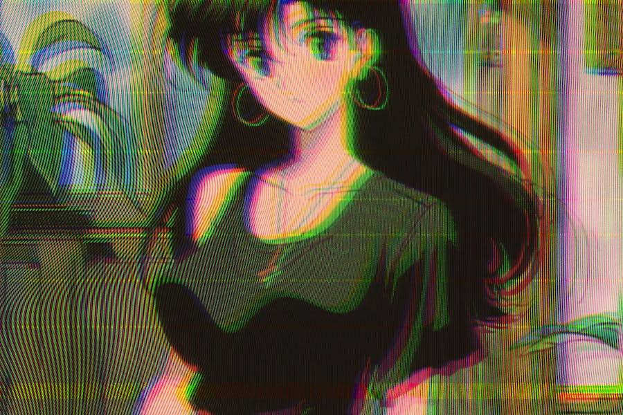 80年代复古VHS信号故障模拟照片效果PS修图特效滤镜样机模板 VHS Tape Photo Effect 插件预设 第5张