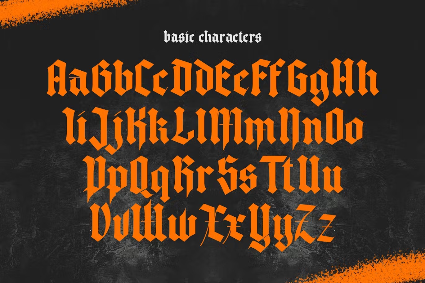 现代包装海报徽标设计装饰黑体英文字体安装包 Dark Heritage – Modern Blackletter Style 设计素材 第8张