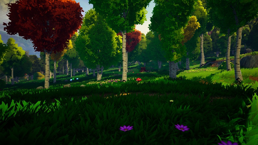 UE素材 风格化多边形游戏场景树叶树木河流山地3D模型 Unreal Engine – Dreamscape Nature : Meadows – Stylized Open World Environment 样机素材 第13张