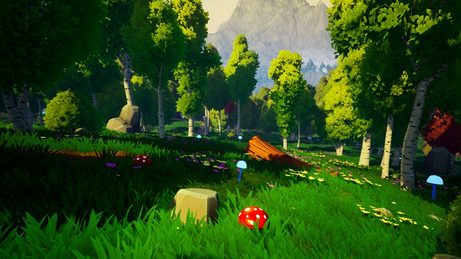 UE素材 风格化多边形游戏场景树叶树木河流山地3D模型 Unreal Engine – Dreamscape Nature : Meadows – Stylized Open World Environment 样机素材 第10张